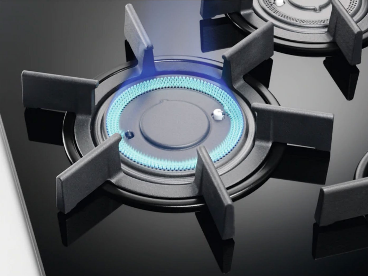 Electrolux EGG6427K Piano Cottura A Gas 60 Cm, Vetro Nero, SpeedBurner E Sicurezza Fiamma